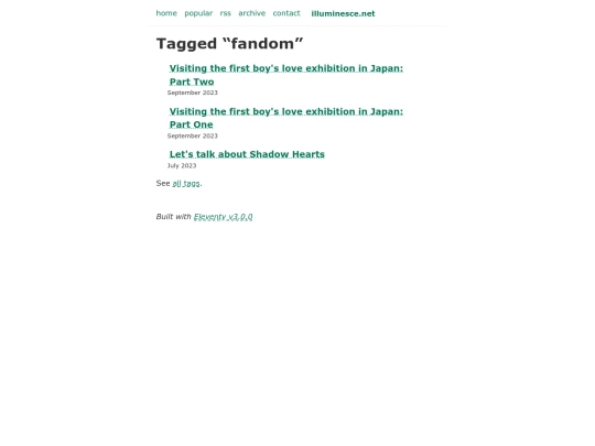 blog/tags/fandom screenshot