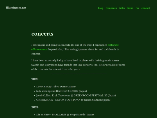 concerts screenshot