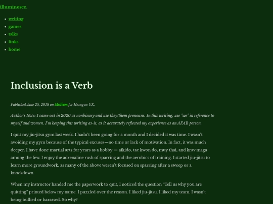writings/20180625-inclusion-is-a-verb screenshot