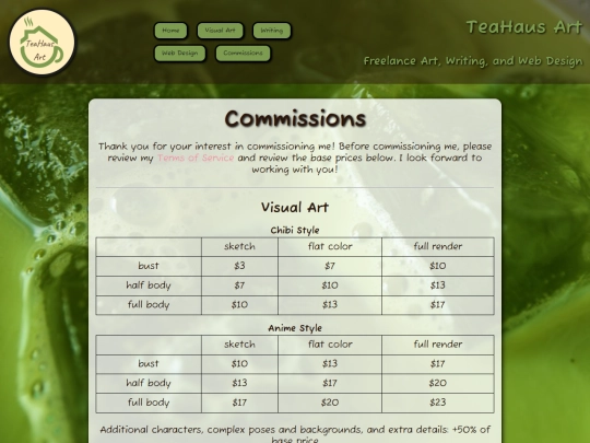 commissions screenshot