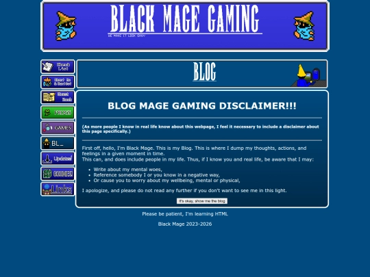 blog screenshot