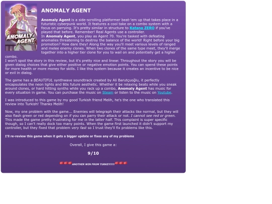 games/anomalyagent screenshot