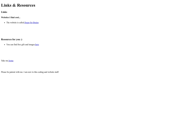 Links and Resources screenshot