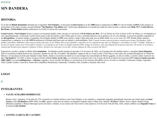 proyectofinal/paginaelcantodelloco/sinbandera screenshot