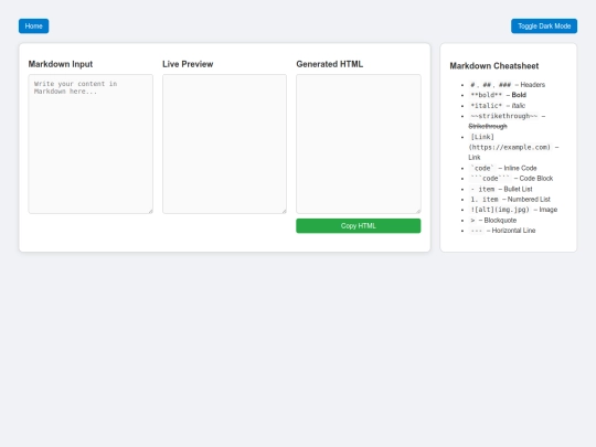 Markdown screenshot