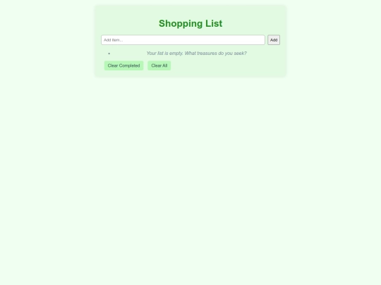 Shopping screenshot