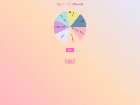 anxietywheel screenshot