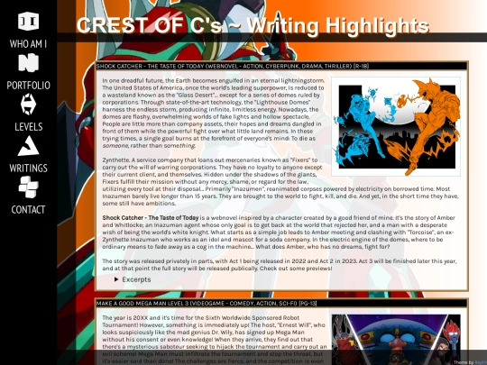 writings screenshot