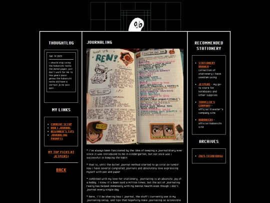 journaling screenshot