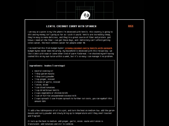 recipes/lentilcurry screenshot