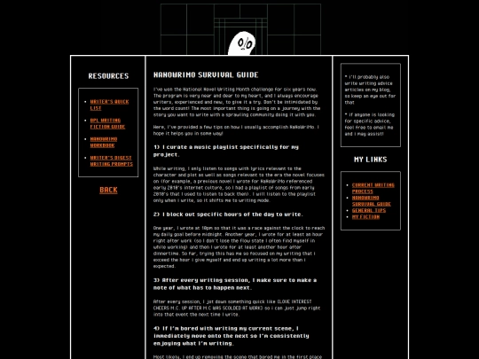 writing/nanowrimo screenshot