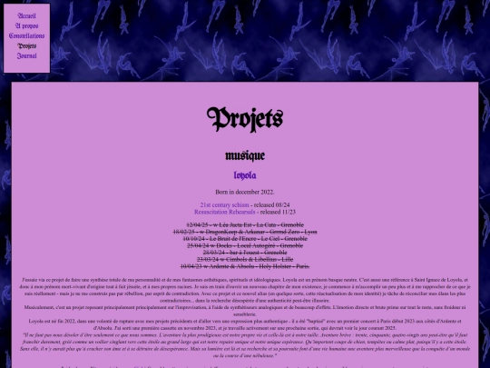 projets screenshot