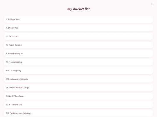 bucketlist screenshot