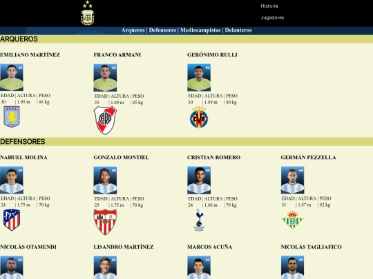 jugadores screenshot