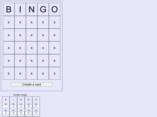 js/bingo 2 screenshot