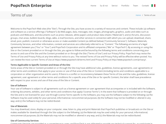 terms screenshot