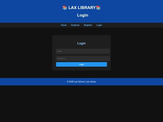 log in screenshot