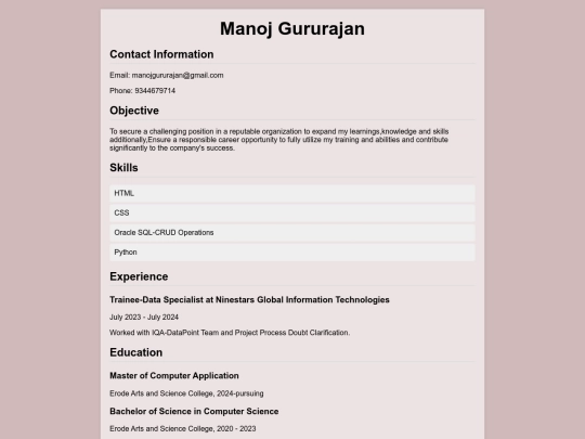 Resume/Resume screenshot