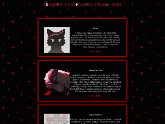 chars screenshot