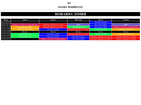 ochop/horario screenshot