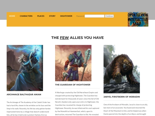 Pages/Characters screenshot