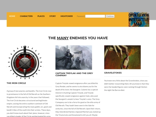 Pages/Enemies screenshot