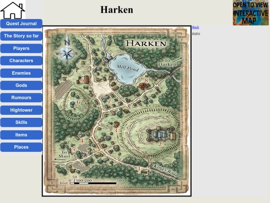 Pages/harken screenshot
