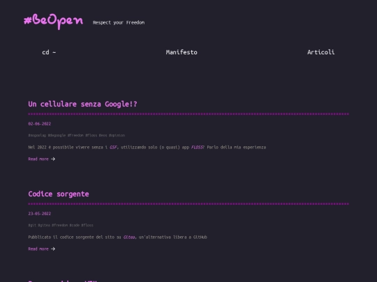 articoli screenshot