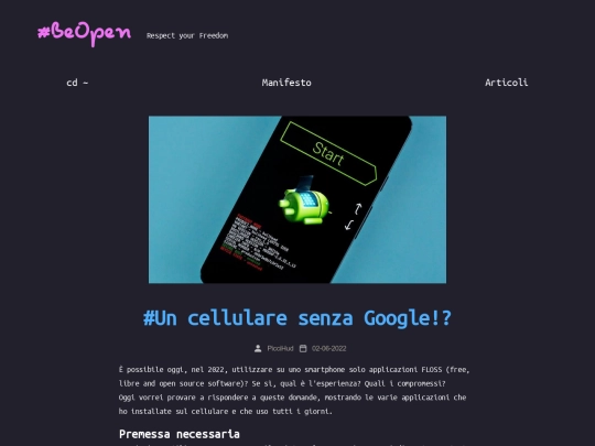 cellulare screenshot