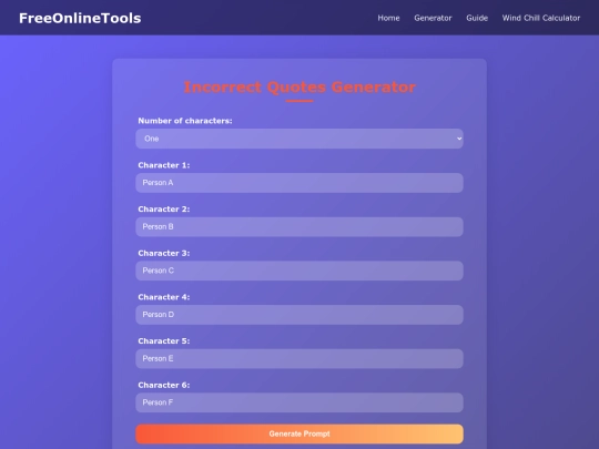 incorrect-quotes-generator screenshot