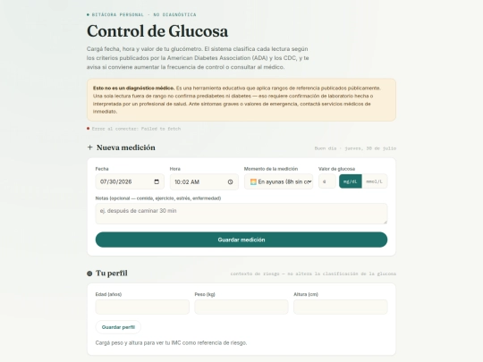 control-glucosa screenshot