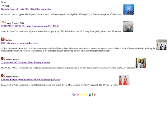 News screenshot