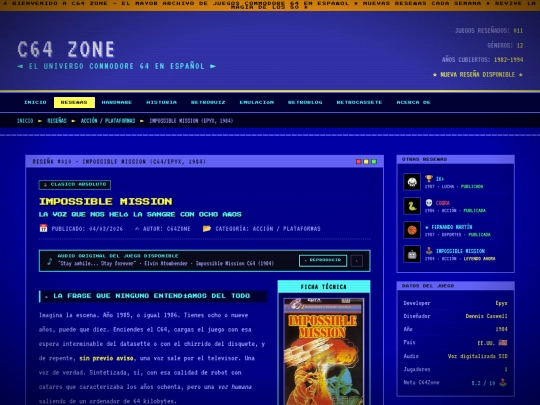 resenas/impossiblemission screenshot