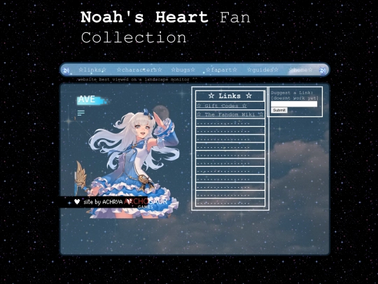 links screenshot