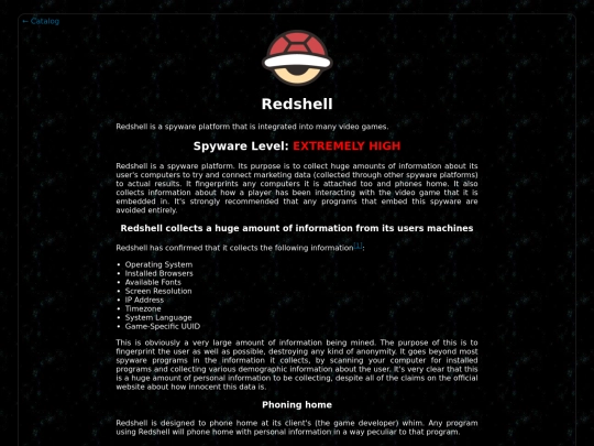 articles/redshell screenshot