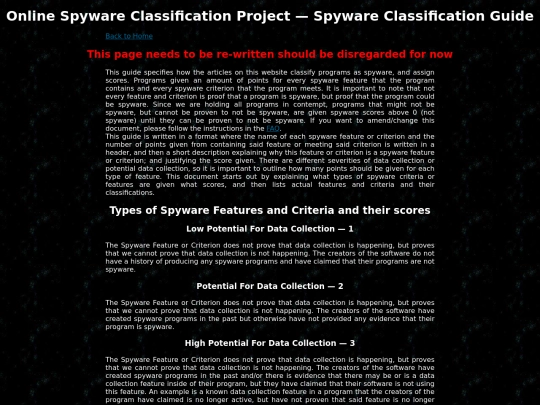 guides/classify screenshot