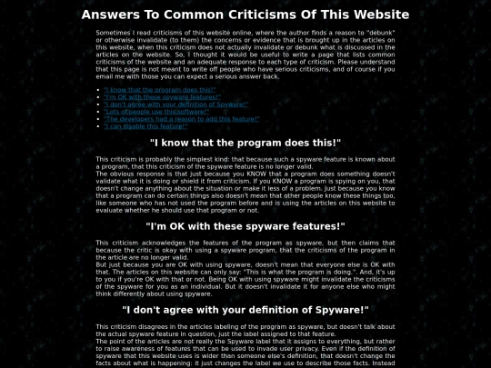guides/responses screenshot
