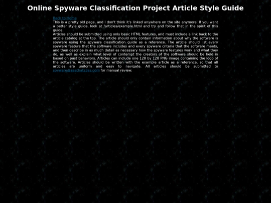 guides/style screenshot