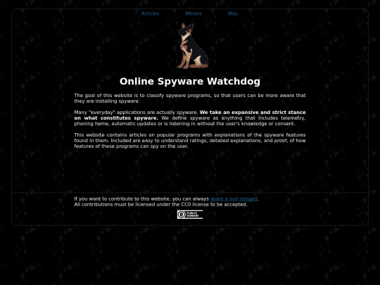 index screenshot