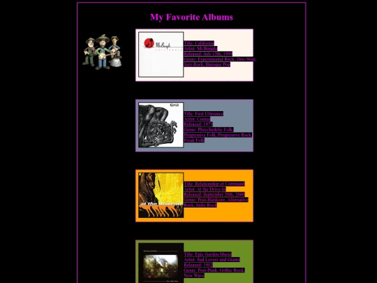 albums screenshot