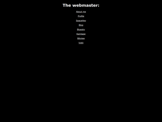 webmaster screenshot