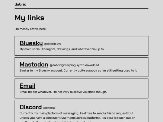 my-links screenshot