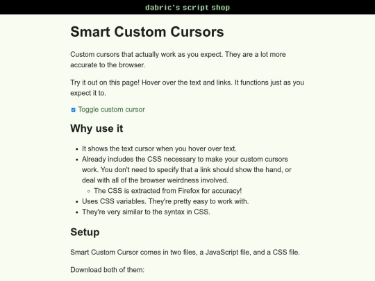 script/custom-cursor screenshot