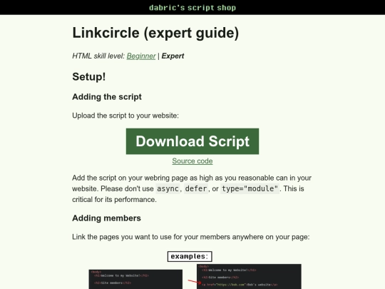 script/linkcircle/expert screenshot