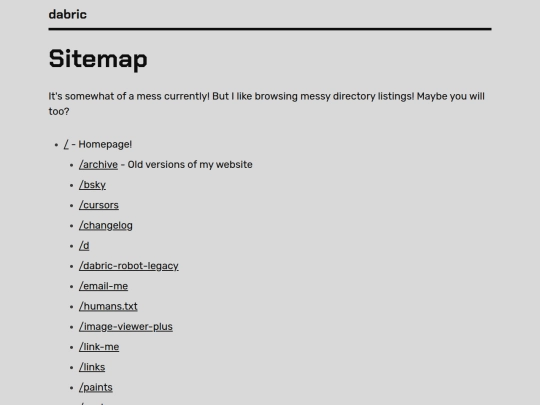 sitemap screenshot