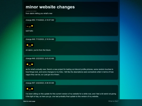 things/website/minor-changes screenshot