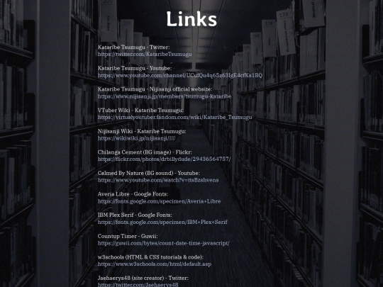 links screenshot