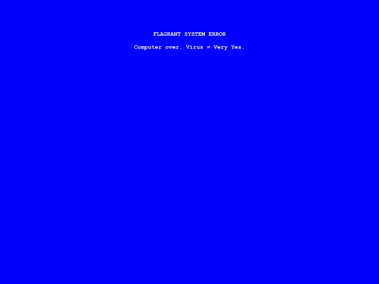 virus screenshot