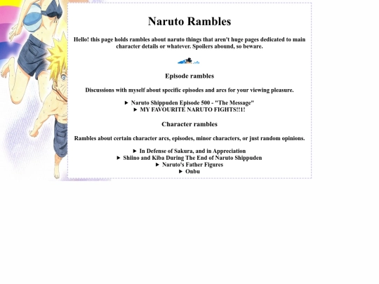 shrine/anime/narutorambles screenshot