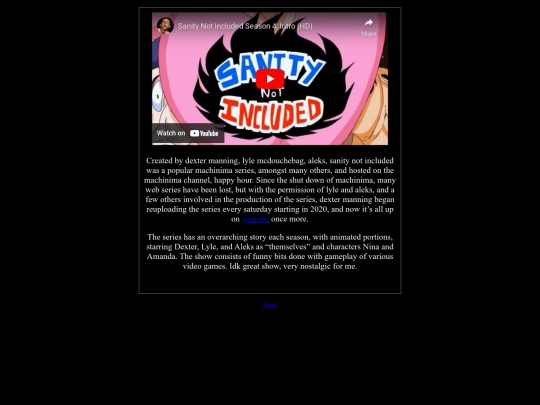 shrine/webseries/sanitynotincluded screenshot
